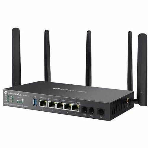 Omada DR3650V-4G Wi-Fi 6 IEEE 802.11ax 2 SIM Ethernet, Mobilfunk, DSL, VDSL2, ADSL2, ADSL2+, ADSL Modem/Wireless Router - 