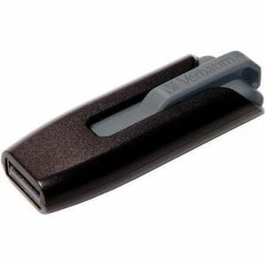 Verbatim Store 'n' Go V3 128 GB USB 3.2 (Gen 1) Type A Flash Drive - Grey - 80 MB/s Read Speed - 25 MB/s Write Speed - 2 Y