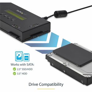 StarTech.com 4 Bay SSD/HDD Hard Drive Eraser, 2.5/3.5" SATA, Standalone Wiper, Disk Sanitizer, Hardware Wiper Erasing Tool