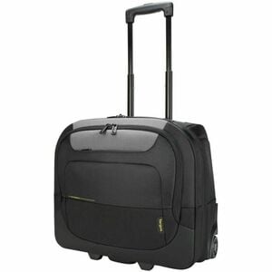 Targus CityGear TCG717GL Carrying Case (Roller) for 38.1 cm (15") to 43.9 cm (17.3") Notebook - Black, Grey - Shock Absorb