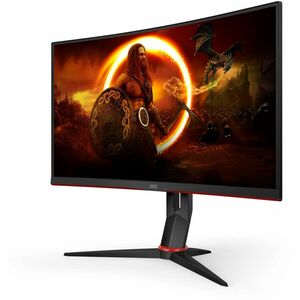 AOC CQ27G2U 27" Class WQHD Ecrã curvo Monitor LCD para gaming - 16:9 - Preto - 68,6 cm (27") Viewable - Alinhamento vertic
