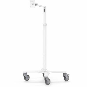 Compulocks Medical Rolling Cart Extended - VESA Compatible White - 75x75mm & 100x100 mm VESA Mount Compatibility, Maximum 