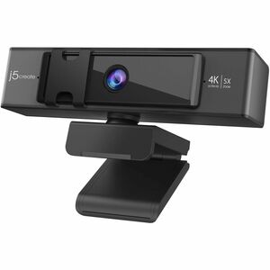 j5create Webcam - 8 Megapixel - 30 fps - Black, Silver - USB Type A/USB Type C - 1 Pack(s) - 4K, 2K, Full HD, HD - 3840 x 