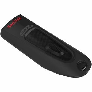 SanDisk Ultra 64 GB USB 3.0 Flash Drive - Black - 128-bit AES - 130 MB/s Read Speed - 5 Year Warranty