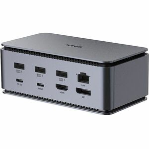 LINDY DST-Pro USB-Typ C Docking Station für Notebook, Tablet, Smartphone, Kopfhörer, Desktop-PC - Speicherkartenleser - SD