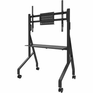 Neomounts MOVE Go Display Stand - 55" (139.70 cm) to 86" (218.44 cm) Screen Support - 76 kg Load Capacity - 1 x Shelf(ves)
