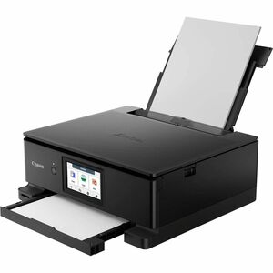 Canon PIXMA TS8750 Wired & Wireless Inkjet Multifunction Printer - Colour - Black - Cloud/Copier/Printer/Scanner - 4800 x 