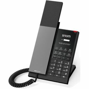 Snom HD350W Standard-Telefon - Wandmontierbar, Desktop - Rotguss-Schwarz - Freisprecheinrichtung - Hörhilfen-kompatibel