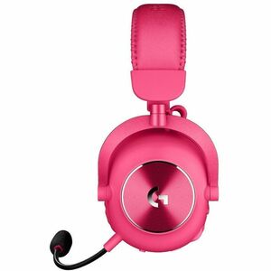 Logitech PRO X 有线/无线 头戴式 立体声 游戏用头戴式耳机 - 粉 - 双声道 - 3000 cm - 蓝牙 - 38 欧姆 - 20 Hz 到 20 kHz - 单向, 心形麦克风 麦克风 - 迷你手机（3.5毫米）