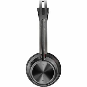 Poly Voyager Focus 2 Kabel/Kabellos Kopfbügel Stereo Headset - Schwarz - Google Assistant, Siri - Binaural - Ohraufliegend