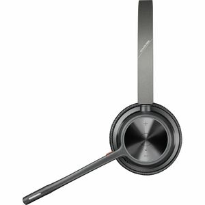 Poly Voyager 4300 UC 4320 Wired/Wireless On-ear, Over-the-head Stereo Headset - Black - Microsoft Teams Certification - Si