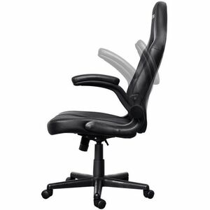 Trust GXT 703 RIYE Gaming-Stuhl - Polyamid, Nylon, Kunstleder, Plastik, Metall - Schwarz