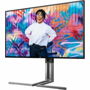 AOC U3 Graphic Pro U27U3CV 27" Class 4K UHD LED Monitor - 16:9 - Textured Black - 68.6 cm (27") Viewable - Nano In-plane S
