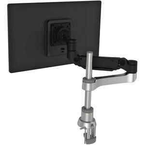 Braccio per monitor R-Go Caparo, braccio per monitor singolo regolabile con molla a gas, portata 3-9 kg, nero