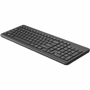 HP 225 Keyboard - Full-size - Wireless Connectivity - Hungarian - Black - Plunger Keyswitch - RF - 10 m - 2.40 GHz - AAA B