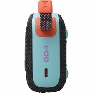JBL Go 4 Portable Bluetooth Speaker System - 4.2 W RMS - Funky Black - 90 Hz to 20 kHz - Battery Rechargeable - 1