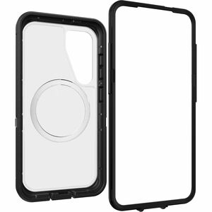 OtterBox Defender Series XT Rugged Case for Samsung Galaxy S25 Smartphone - Dark Side (Clear/Black) - Drop Resistant, Shoc
