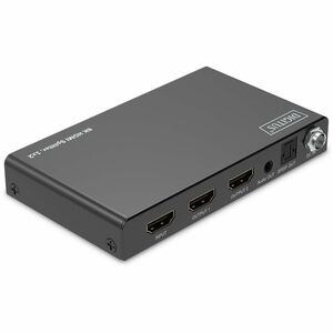Digitus HDMI Splitter - Black - 7680 x 4320 - 1 x HDMI In - 2 x HDMI Out