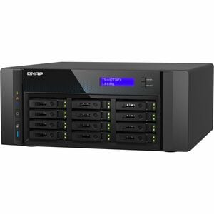 QNAP TS-H1277AFX-R7-32G 12 x Total de compartimentos Sistema de armazenamento SAN/NAS - 4 GB Flash Memory Capacity - AMD R
