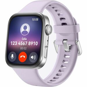 Huawei WATCH FIT 4 Smart Watch - 43 mm Case Height - 9.30 mm Case Thickness - 38 mm Case Width - Purple Band Color - Alumi