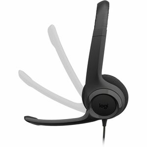 Logitech 有线 入耳式, 头戴式 立体声 耳机 - 黑 - 双声道 - 上耳式 - 32 欧姆 - 20 Hz 到 20 kHz - 190 cm 线缆 - 降噪, 双向 麦克风 - C型 USB
