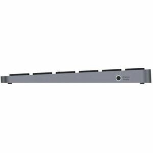 Unitek Keyboard - Compact - Cable Connectivity - USB Type C Interface - US International - Space Gray - Windows 10 (32-bit