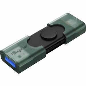 Kingston DataTraveler Duo 128 GB USB 3.2 (Gen 1) Type A, USB 3.2 (Gen 1) Type C Flash Drive - 1 Each