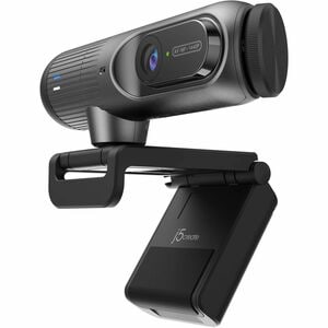 j5create JVU302-N Webcam - 5 Megapixel - 60 fps - Black - USB 2.0 Type A/USB Type C - 1 Pack(s) - 2K, Full HD - 2560 x 144