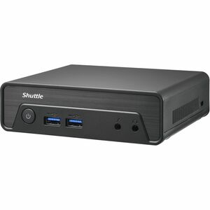 Desktop Computer Shuttle XPC nano NE1010BA - Intel Nn-Serie N100 - 8 GB - 128 GB Serial ATA SSD - Nano - Schwarz - Intel C