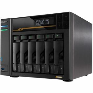 ASUSTOR LOCKERSTOR 6 Gen3 AS6806T SAN/NAS Storage System - Ryzen Embedded V3C14 Quad-core (4 Core) 2.30 GHz - 6 x HDD Supp