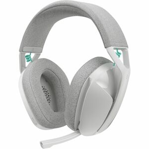 Logitech G321 无线 头戴式 立体声 游戏用头戴式耳机 - 白 - 双声道 - 头戴护耳式 - 1000 cm - Bluetooth/RF - 20 Hz 到 20 kHz - 全向 麦克风