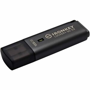 IronKey Locker+ 50 G2 128 GB USB 3.0, USB 3.1 Flash Drive - 256-bit AES-XTS, 256-bit AES - TAA Compliant - 145 MB/s Read S