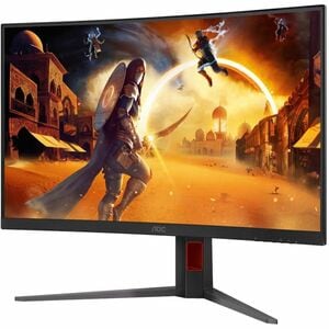 AOC AGON CQ32G4 32" Class WQHD Curved Screen Gaming LCD Monitor - 16:9 - Black, Red - 31.5" Viewable - Fast Vertical Align