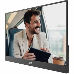 AOC 16T20E2 16" Class Full HD LED Monitor - 16:9 - Black - 39.6 cm (15.6") Viewable - In-plane Switching (IPS) Technology 