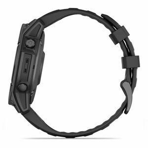 Garmin fēnix E Smart Watch - Slate Grey Body Color - Stainless Steel Body Material - Fiber Reinforced Polymer, Metal Case 