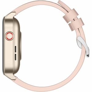 Carneo Ventura HR+ Smart Watch - 11 mm Case Thickness - Gold, Golden, Yellow Body Color - Beige Band Color - Mineral Glass