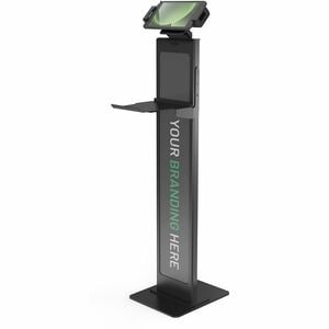 Universal Tablet Cling Extreme, Brandable Floor Stand - Black - Universal Tablet Cling Extreme, Brandable Floor Stand - Black