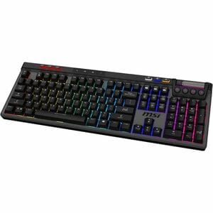 MSI STRIKE PRO WIRELESS Gaming Keyboard - Wired/Wireless Connectivity - Bluetooth/RF - 2.40 GHz - USB 2.0 Type C Interface