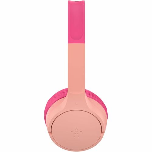 Belkin SOUNDFORM Mini Kabel/Kabellos Auf den Ohren, Kopfbügel Stereo Headset - Rosa - Binaural - Ohrumschließend - Bluetoo