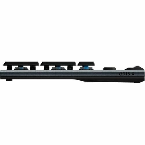 Logitech G G915 X LIGHTSPEED Gaming Keyboard - Wired/Wireless Connectivity - USB Interface - RGB LED - English (US) - Blac