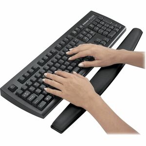Fellowes® Memory Foam Keyboard Wrist Rest - Black (9178201) - 0.94" x 19.31" x 2.31" Dimension - Black - Memory Foam - Wea