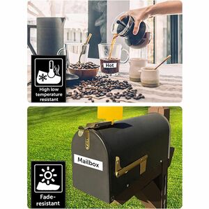 P-touch P-touch Nonlaminated M Tape Value Pack - 1/2" Width - Rectangle - White - Self-adhesive - 2 / Pack