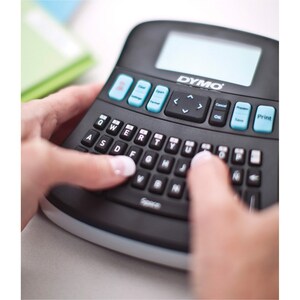 Dymo LabelManager 210D Label Maker - Thermal Transfer - Tape - Battery, Power Adapter - 6 Batteries Supported - AA - Alkal