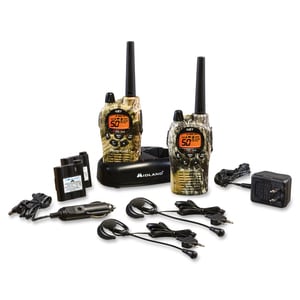 Midland GXT1050VP4 2-Way Pair - 50 Radio Channels - Upto 190080 ft - 38 Total Privacy Codes - CTCSS - Auto Squelch, Keypad