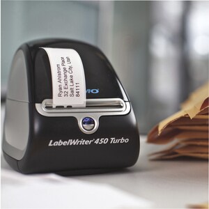 Dymo LabelWriter 450 Turbo Direct Thermal Printer - Monochrome - Label Print - USB - Gray - 1.2 lps Mono USB 71LPM MAX 2.3