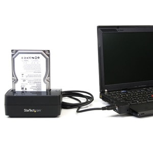 StarTech Single Bay USB 3.0 to SATA Hard Drive Docking Station, USB 3.0 (5 Gbps) Hard Drive Dock, External 2.5/3.5" SATA H