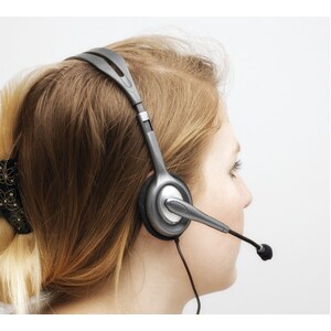 Logitech H110 Kabel Kopfbügel Stereo Headset - Schwarz, Silber - Binaural - Halboffen - 20 Hz bis 20 kHz Frequenzgang - 18