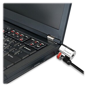 Kensington Premium ClickSafe Keyed Laptop Lock - Black - Carbon Steel, Steel - 5 ft - For Notebook