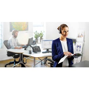 Jabra Pro 920 Mono Headset - Mono - Wireless - DECT - 393.7 ft - Over-the-head, Behind-the-neck - Monaural - Supra-aural -