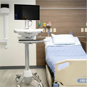 Carrello medico Ergotron StyleView - 15,88 kg Capacità - 4 Casters - Alluminio, Con dorsi plastici, Acciaio zincato - 464,